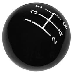 5 SPEED SHIFTER KNOB (3/8-16) BLACK, NO HURST LOGO HURST - 1630108