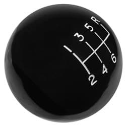 6 SPEED SHIFTER KNOB (3/8-16) BLACK HURST - 1630140