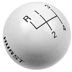 4 SPEED SHIFTER KNOB WHITE HURST / 1637626