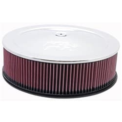 14 X 4 AIR FILTER ASSEMBLY 7-5/16' DOMINATOR NECK,CHROME K&N - 60-1235