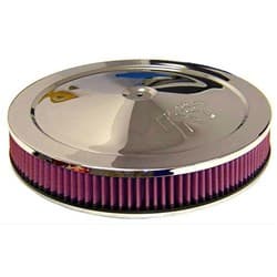 14 X 2-1/4 AIR FILTER ASSEM. 5-1/8 NECK,FLAT BASE,CHROME K&N - 60-1263
