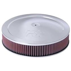 14 X 3 AIR FILTER ASSEMBLY 5-1/8 NECK,FLAT BASE,CHROME K&N - 60-1264