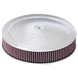 14 X 3 AIR FILTER ASSEMBLY 5-1/8 NECK,REC BASE,CHROME K&N - 60-1280