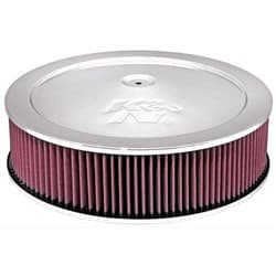 14 X 4 AIR FILTER ASSEMBLY 5-1/8 NECK,REC BASE,CHROME K&N - 60-1290