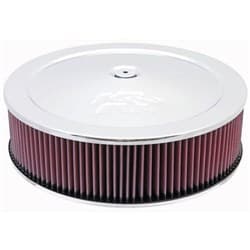 14 X 4 AIR FILTER ASSEMBLY 5-1/8 NECK,REC BASE,CHROME K&N - 60-1440