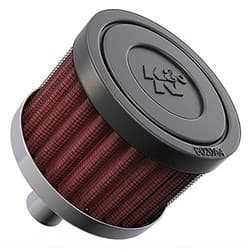 1/2 PUSH-IN VENT FILTER 2 O.D, 1.5 HIGH, RUBBER TOP K&N - 62-1010