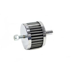 3/8 PUSH-IN VENT FILTER 2 O.D, 1.5 HIGH, CHROME TOP K&N - 62-1090