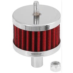 1/2 PUSH-IN VENT FILTER 2 O.D, 1.5 HIGH, CHROME TOP K&N - 62-1100