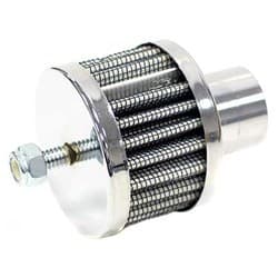 1 PUSH-IN VENT FILTER 2 O.D, 1.5 HIGH, CHROME TOP K&N - 62-1130