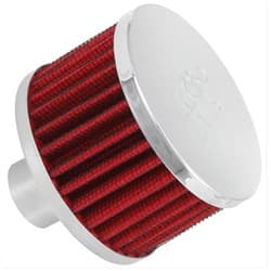 1 PUSH-IN VENT FILTER 3 O.D, 2 HIGH, CHROME TOP K&N - 62-1170
