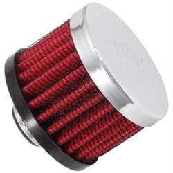 3/8 UNIV. CLAMP-ON FILTER 2 O.D, 1.5 HIGH, CHROME TOP K&N - 62-1320