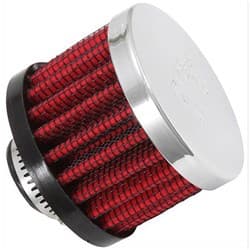 1/2 UNIV. CLAMP-ON FILTER 2 O.D, 1.5 HIGH, CHROME TOP K&N - 62-1330