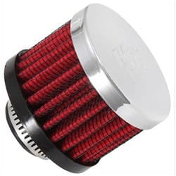 5/8 UNIV. CLAMP-ON FILTER 2 O.D, 1.5 HIGH, CHROME TOP K&N - 62-1340