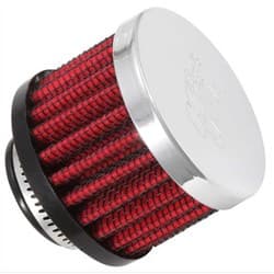 3/4 UNIV. CLAMP-ON FILTER 2 O.D, 1.5 HIGH, CHROME TOP K&N - 62-1360