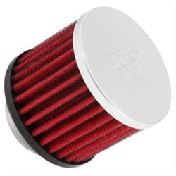 1-3/8 UNIV. CLAMP-ON FILTER 3 O.D, 2.5 HIGH, CHROME TOP K&N - 62-1440