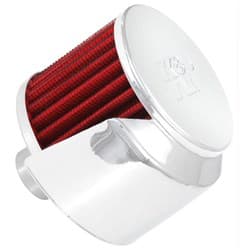 1 PUSH-IN VENT FILTER 3 X 2.5H,CHROME TOP,W/SHIELD K&N - 62-1520