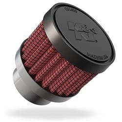 3/4 CLAMP-ON VENT FILTER 1-3/8 OD X 1-1/8H RUBBER TOP K&N - 62-1560