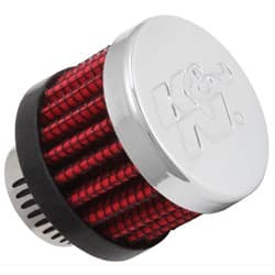 9/16 UNIV. CLAMP-ON FILTER 1-3/8 O.D,1-1/8H,CHROME TOP K&N - 62-2480