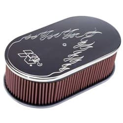 15X8.5X3 LARGE OVAL FLAMED DESIGN CUSTOM 66. SEE NOTES K&N - 66-1470
