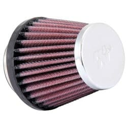 2-1/8 CLAMP-ON TAPERED FILTER  2/3.5 O.D,4 H, CHROME TOP K&N - RC-1920