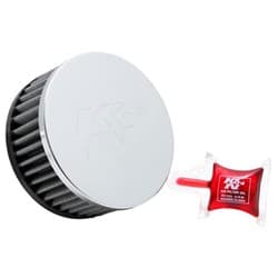 2-1/4 CLAMP-ON FILTER  4.5 O.D,2 H, CHROME TOP K&N - RC-1950
