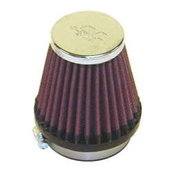 2-1/8 CLAMP-ON TAPERED FILTER  2/3 O.D,3 HIGH, CHROME TOP K&N - RC-2330