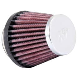 2-1/8 CLAMP-ON TAPERED FILTER  2/3 O.D,2.75 H, CHROME TOP K&N - RC-2340