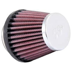 2 CLAMP-ON TAPERED FILTER 2/3-1/8 O.D,3 H, CHROME TOP K&N - RC-2580