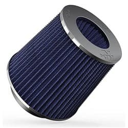 UNIVERSAL FLANGE AIR FILTER INV. CHROME TOP, BLUE MEDIA K&N - RG-1001BL