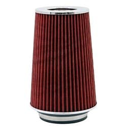 UNIVERSAL FLANGE AIR FILTER INV. CHROME TOP, RED MEDIA K&N - RG-1002RD