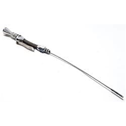 FLEXIBLE LOCKING DIPSTICK SBC PRE-1979 LH SIDE, SILVER LOKAR / 1220014