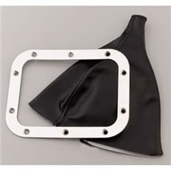 RECTANGULAR FLOOR MOUNT SHIFTER BOOT WITH RING LOKAR / 70-FMB