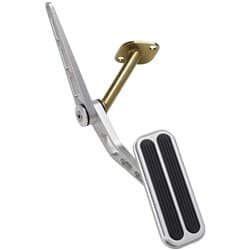 BILLET ALUM ACCELERATOR PEDAL W/RUBBER 67-69 CAMARO/FIREBIRD LOKAR / BAG-6096