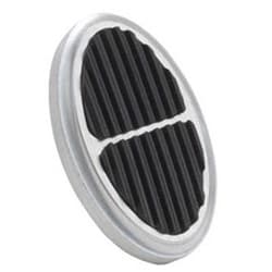 LOKAR BILLET ALLOY DIMMER PAD OVAL WITH RUBBER INSERT LOKAR - BAG-6109