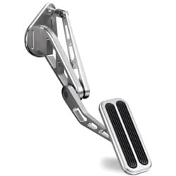 LOKAR BILLET ALLOY GAS PEDAL W/RUBBER INS 64-68 MUSTANG LOKAR - BAG-6115