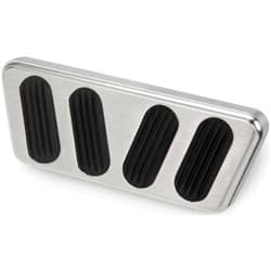 LOKAR BILLET ALLOY BRAKE PAD W/RUBBER INS 64-68 MUSTANG LOKAR - BAG-6123