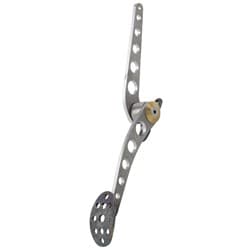 LAKESTER THROTTLE PEDAL RAW * STEEL- DRILLED LOKAR - BAG-6154