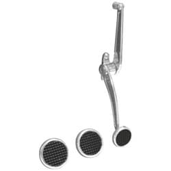 LOKAR GOOLSBY THROTTLE PEDAL CHROME ROUND PAD LOKAR - BAG-6188