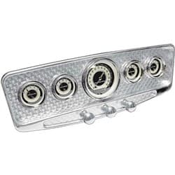 LOKAR GOOLSBY BILLET ALUM 5 GAUGE DASH INSERT TURNED LOKAR - BDI-9138