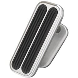 LOKAR BILLET ALLOY ADJUSTABLE FOOT REST W/RUBBER INSERTS LOKAR - BFR-6116