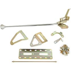 LOKAR SINGLE BEND SHIFTER 23 TH-350 BRUSHED ALLOY MUSHROOM LOKAR - CM350AM