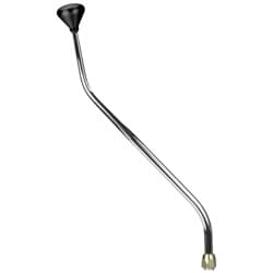 LOKAR DOUBLE BEND SHIFTER 23" TH350 BLK ALLOY MUSHROOM LOKAR - CM350ANMB