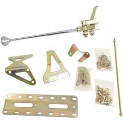 LOKAR SINGLE-BEND SHIFTER 16 TH-400 BRUSHED ALLOY MUSHROOM LOKAR - CM400BM