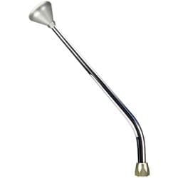 16" P/GLIDE SINGLE BEND CASE MOUNT BRUSHED ALLOY MUSHROOM LOKAR - CMPGBM
