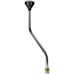 LOKAR DOUBLE BEND SHIFTER 16" P/GLIDE BLK ALLOY MUSHROOM LOKAR - CMPGBNMB