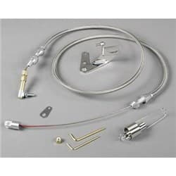 DUO PACK THROTTLE CABLE KIT 36 CABLE/BRACKET/SPRING S/S LOKAR - DP-1000HT36