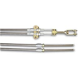 UNIVERSAL HANDBRAKE CABLES S/S BRAIDED SUIT FLOOR MOUNT BRAKE LOKAR - EC-80FHT