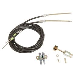 UNIVERSAL HANDBRAKE CABLES-BLK SUIT FLOOR MOUNT HANDBRAKE LOKAR - EC-80FU