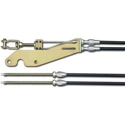 TRANS MOUNT HANDBRAKE CABLES BLACK LOKAR - EC-80TU
