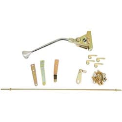 FLOOR SHIFTER TH350 12" STICK MUSHROOM KNOB FINISH LOKAR - FM350CM